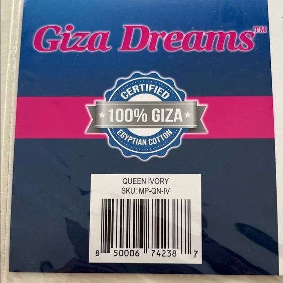 NWT Giza Dreams 400 Thread Count Queen Ivory Sheets - Picture 4 of 4